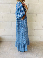 Blue Checkered Dress