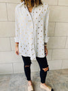 White Gold Leaf Shirt