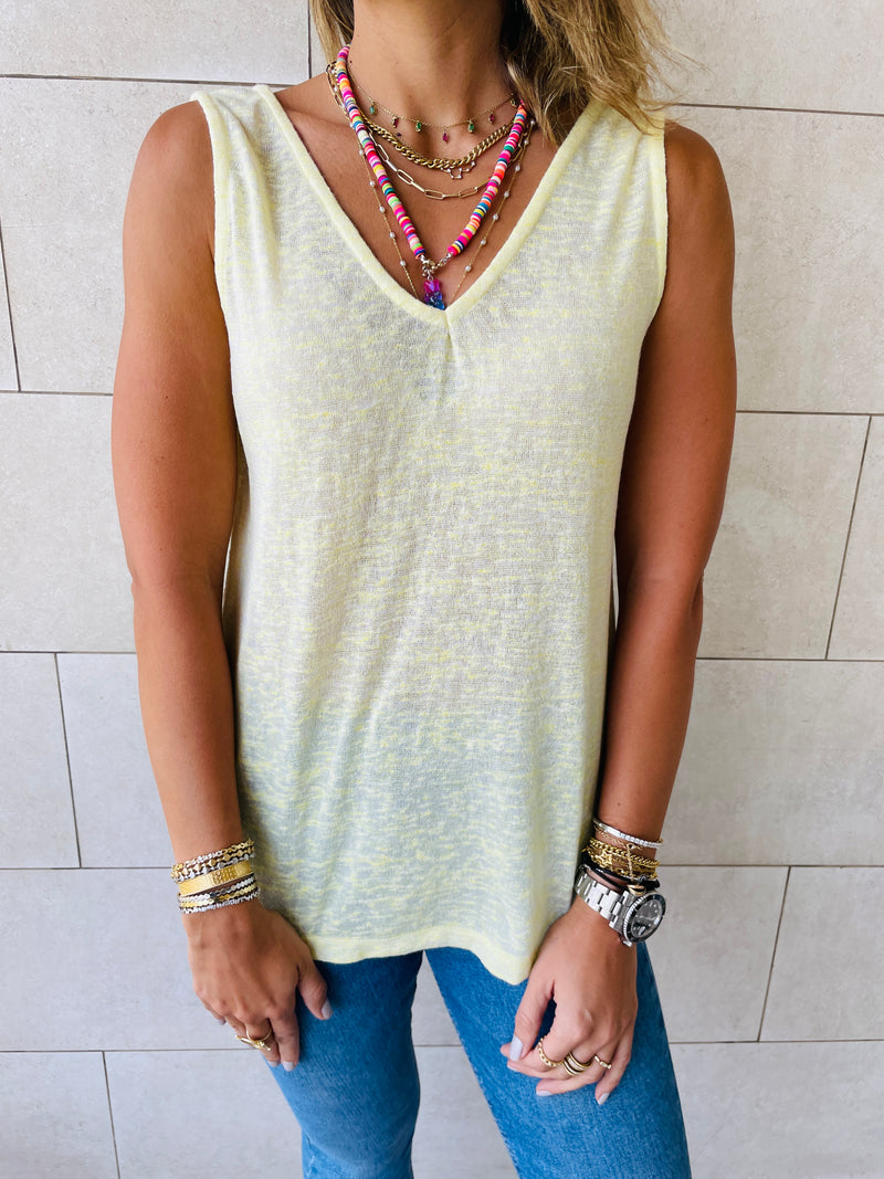 Yellow Bayside Tank Top