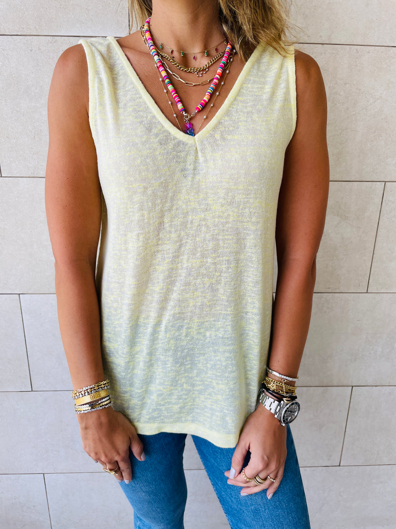 Yellow Bayside Tank Top