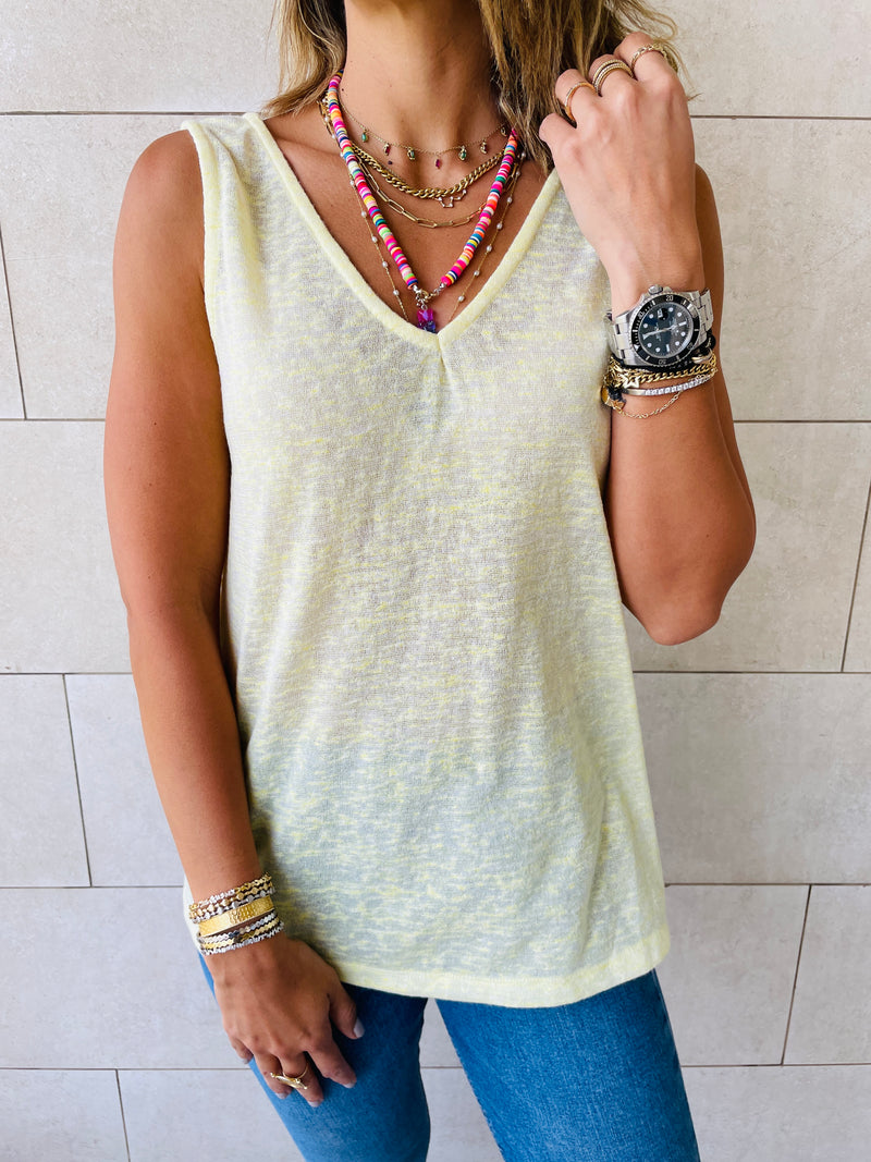 Yellow Bayside Tank Top