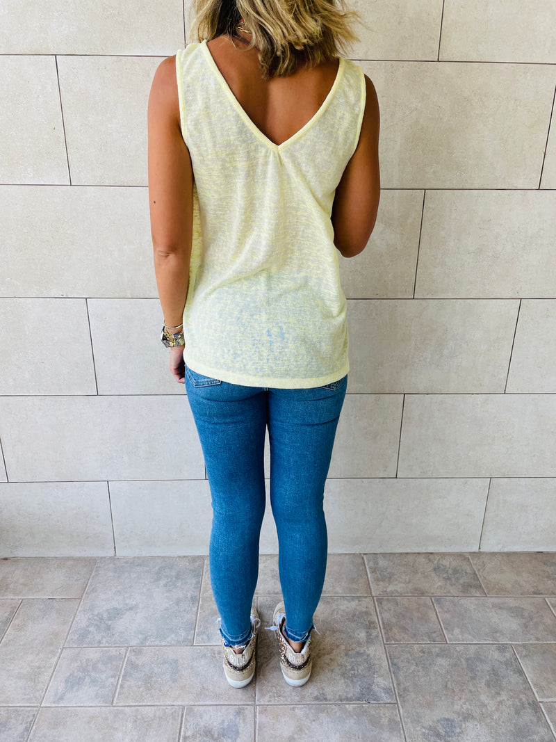 Yellow Bayside Tank Top