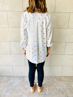 White Gold Leaf Shirt