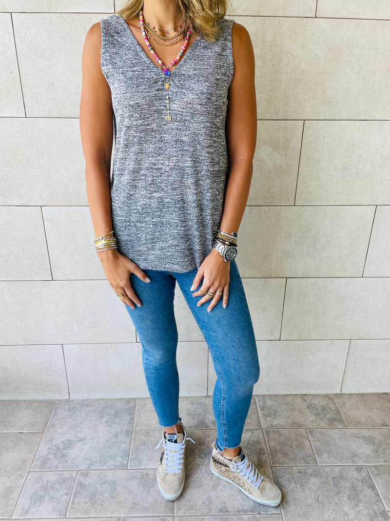 Grey Bayside Tank Top