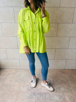 Lime Buttons Up Shirt