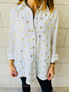 White Gold Leaf Shirt