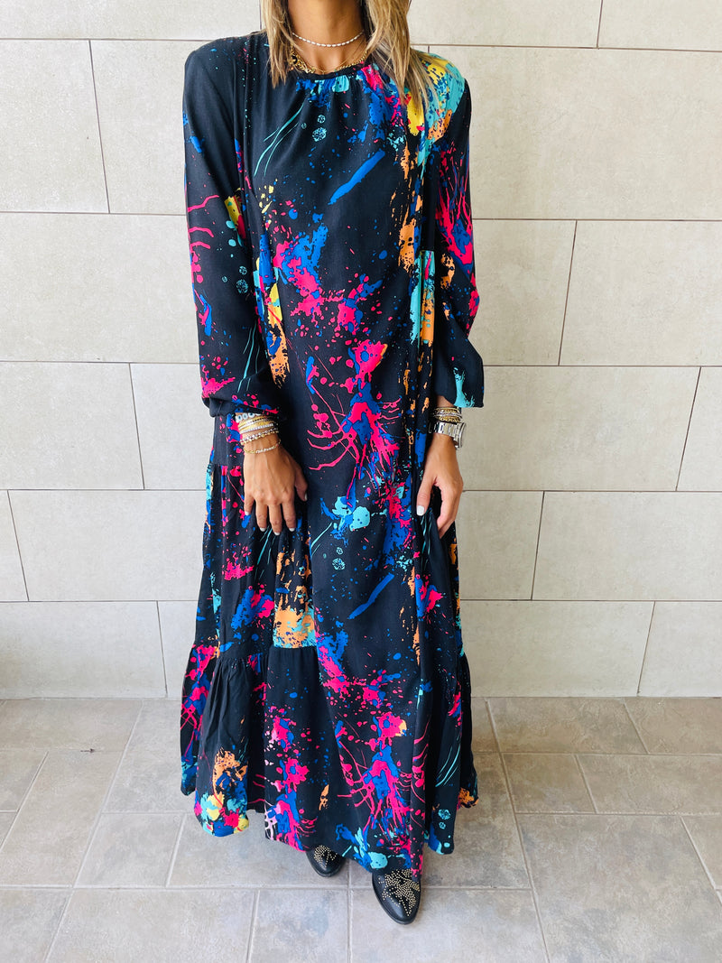 Black Paint Dress