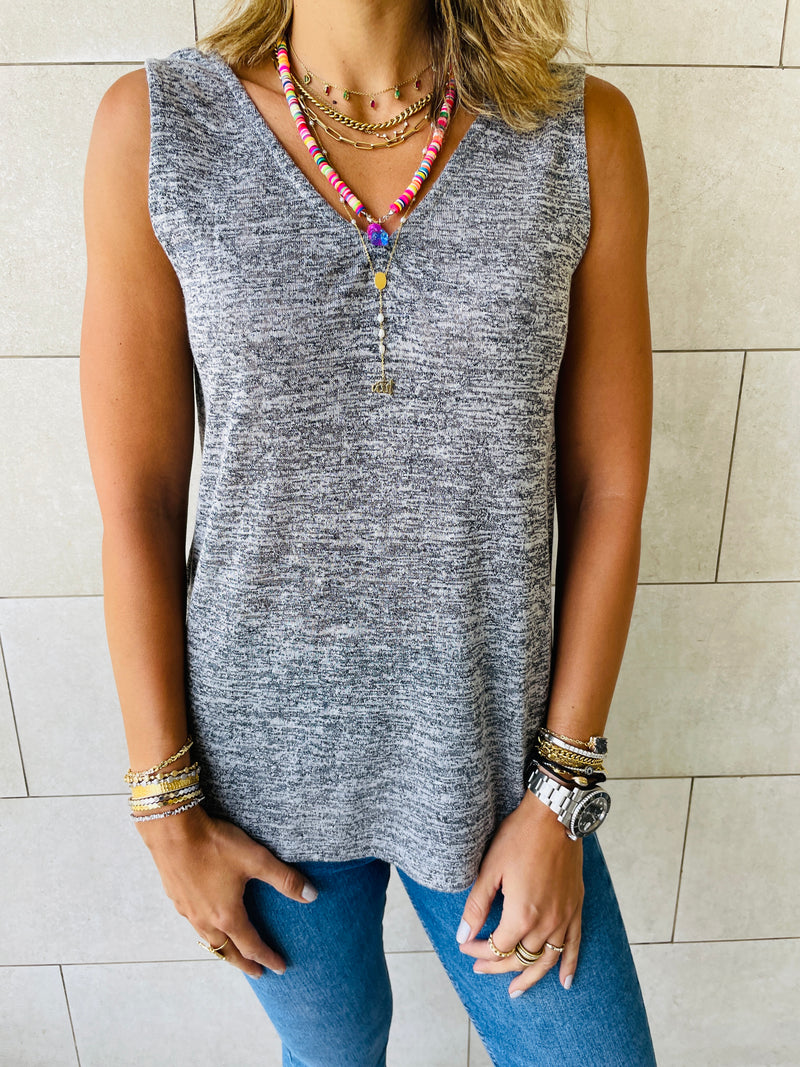 Grey Bayside Tank Top
