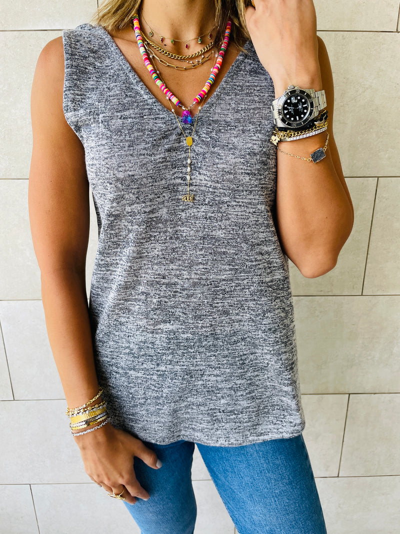 Grey Bayside Tank Top