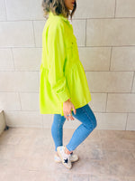 Lime Buttons Up Shirt