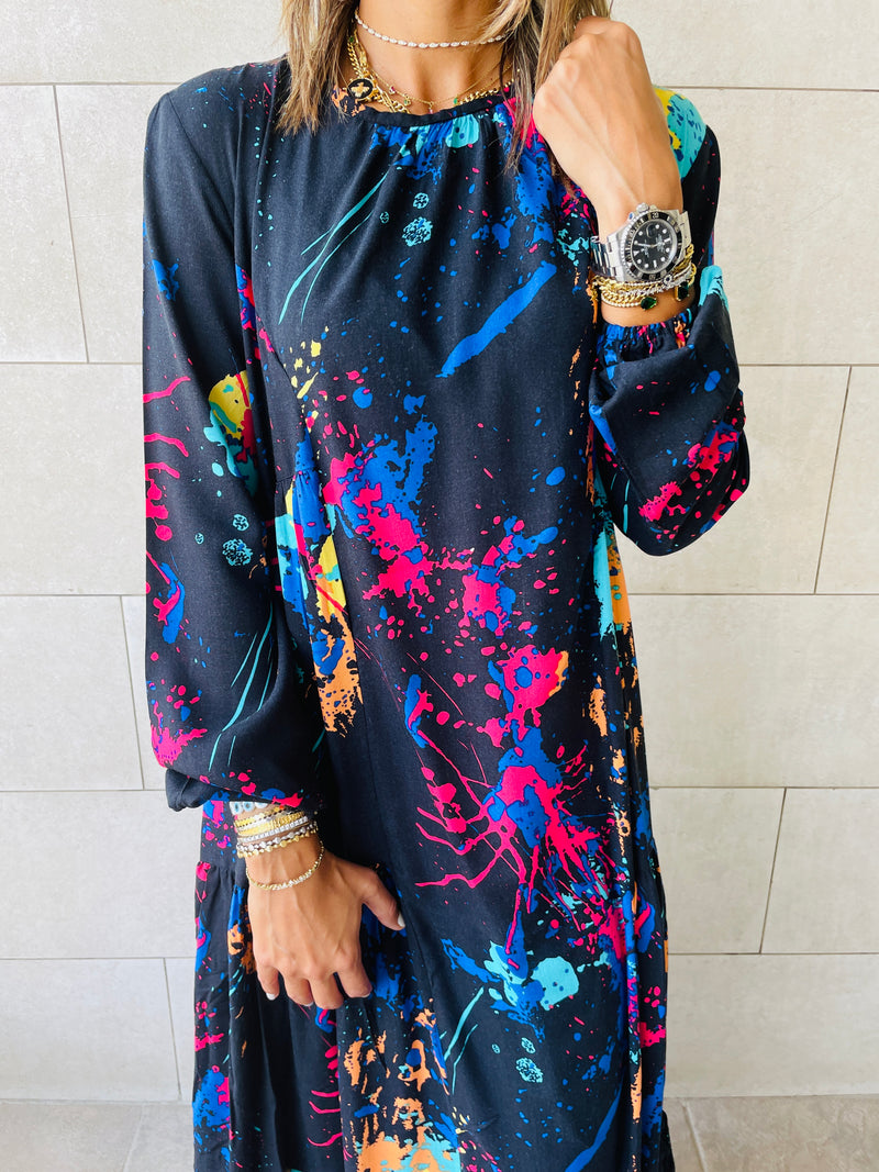Black Paint Dress