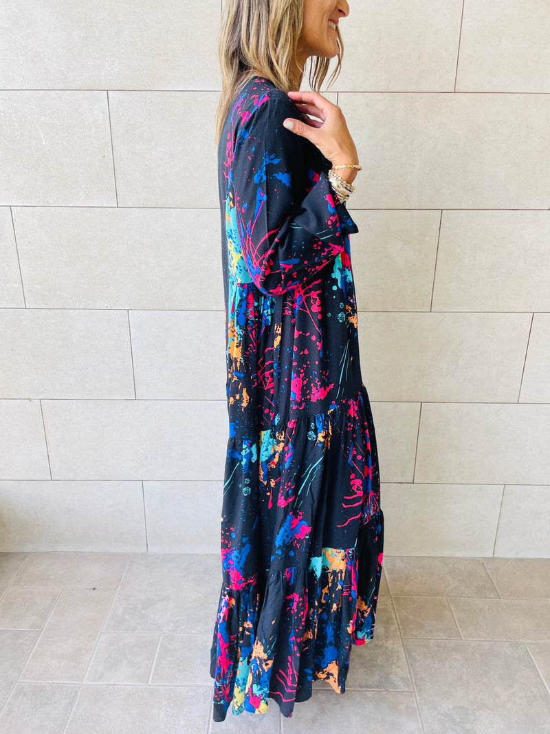 Black Paint Dress