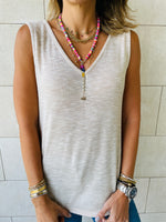Beige Bayside Tank Top