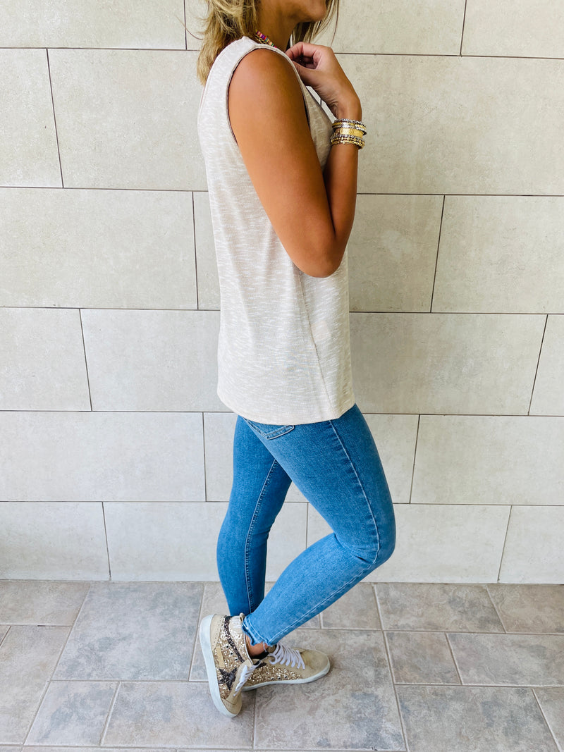 Beige Bayside Tank Top