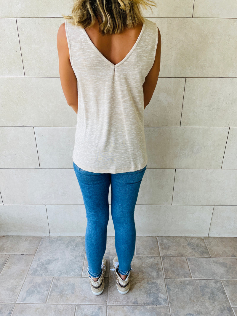 Beige Bayside Tank Top