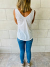 White Bayside Tank Top