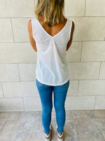 White Bayside Tank Top
