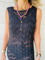 Black Portside Beach Dress