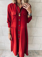 Burgundy Aria Plisse Dress