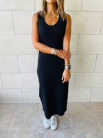 Black Ribbed Dress