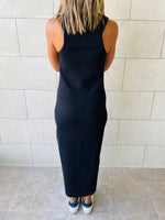 Black Ribbed Dress