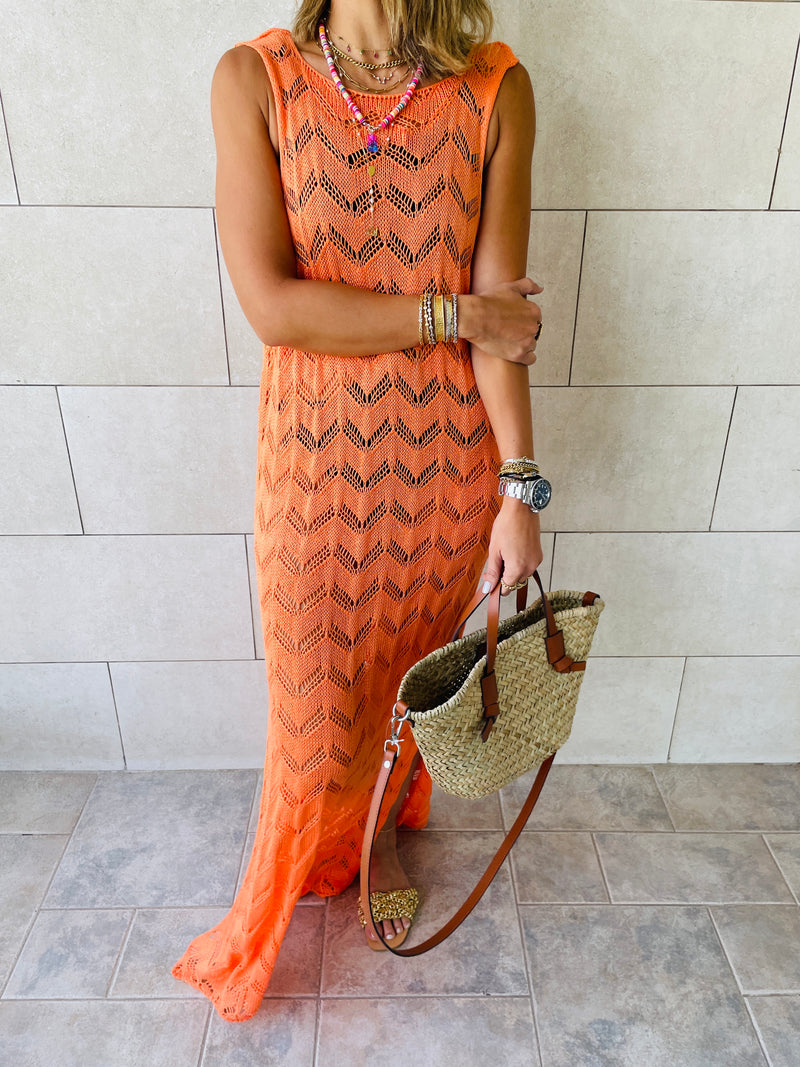 Orange Portside Beach Dress