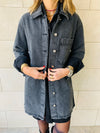 Grey Long Denim Shacket