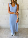 Grey Ribbed Dress