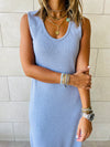 Grey Ribbed Dress