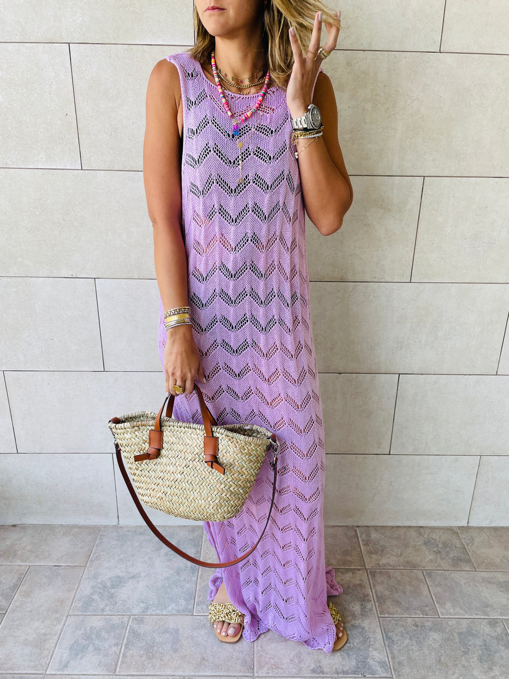 Lilac Portside Beach Dress