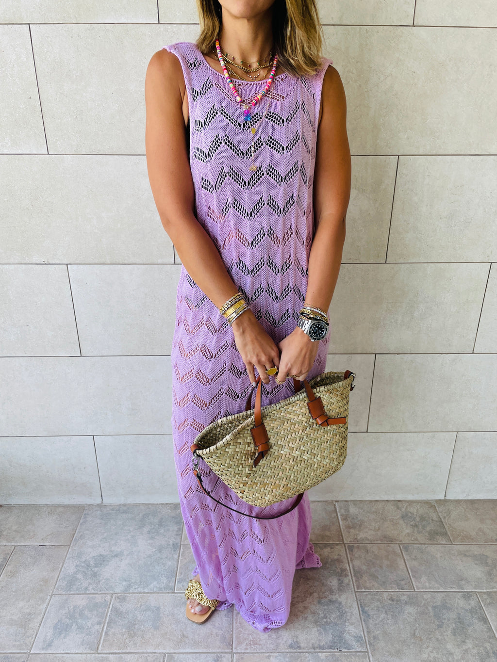 Lilac Portside Beach Dress
