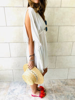 White Pom Pom CoverUp