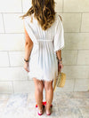 White Pom Pom CoverUp