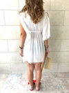 White Pom Pom CoverUp