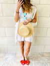 White Pom Pom CoverUp
