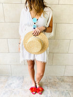 White Pom Pom CoverUp