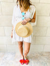 White Pom Pom CoverUp