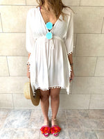White Pom Pom CoverUp