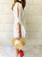 White Pom Pom CoverUp