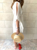 White Pom Pom CoverUp
