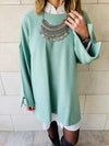 Mint Warm Me Up Knit Pullover