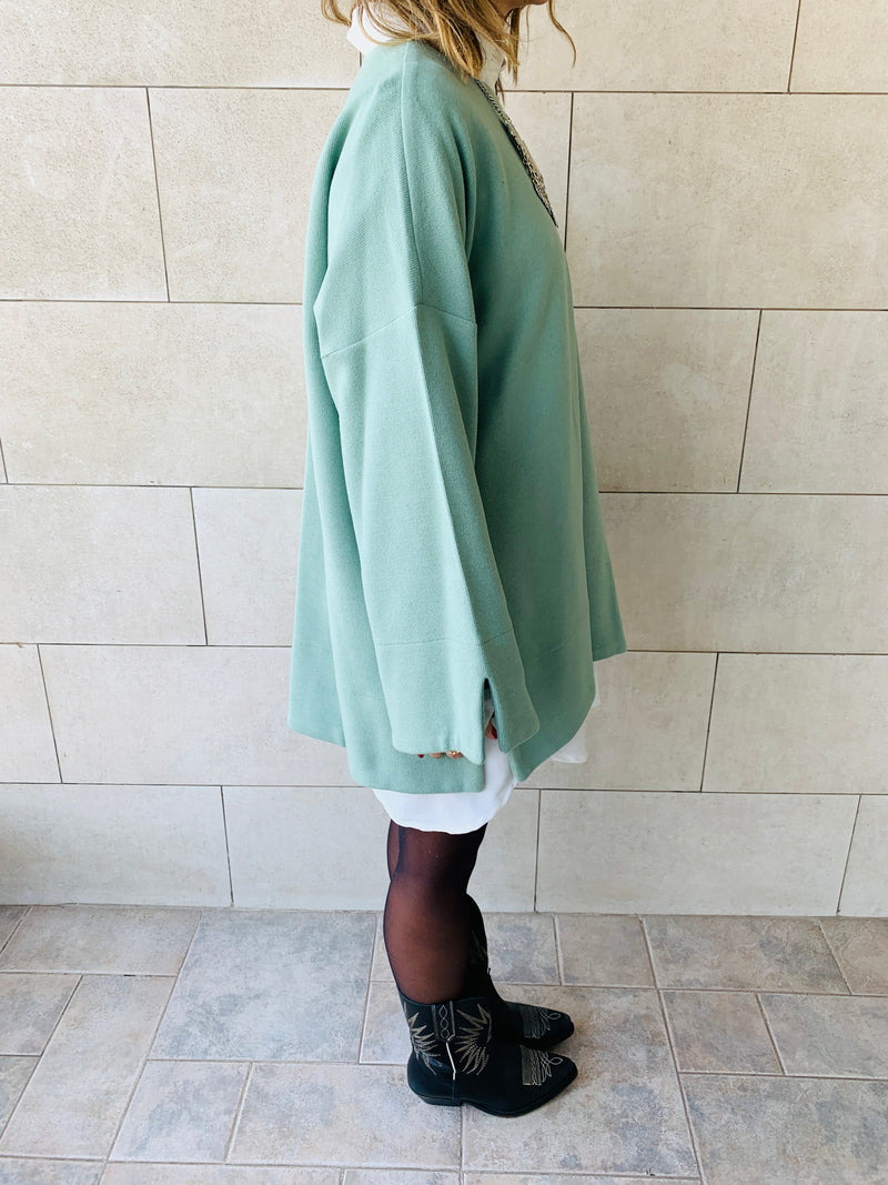 Mint Warm Me Up Knit Pullover