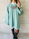 Mint Warm Me Up Knit Pullover