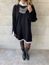 Black Warm Me Up Knit Pullover