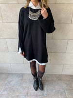 Black Warm Me Up Knit Pullover