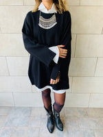 Black Warm Me Up Knit Pullover