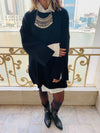 Black Warm Me Up Knit Pullover