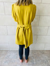 Mustard Longline Belted Shirt