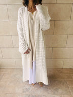 White Desert Sky Knit Kimono