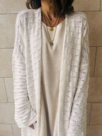 White Desert Sky Knit Kimono